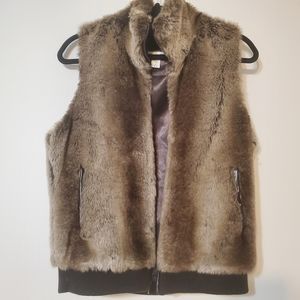 Coldwater Creek Faux Fur Vest M